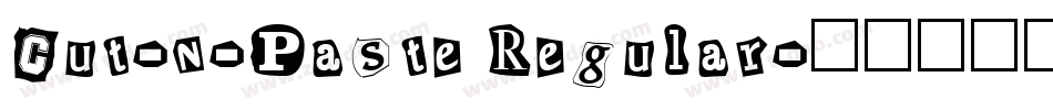 Cut-n-Paste Regular字体转换